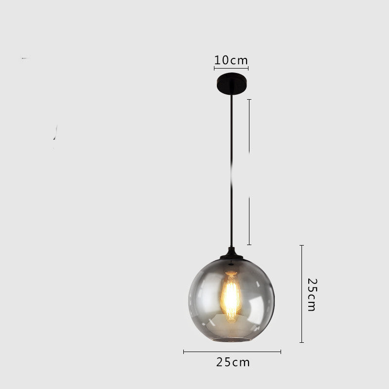 Dining Room Chandelier Art Lighting Glass Single Head Small Chandelier LED Lamps