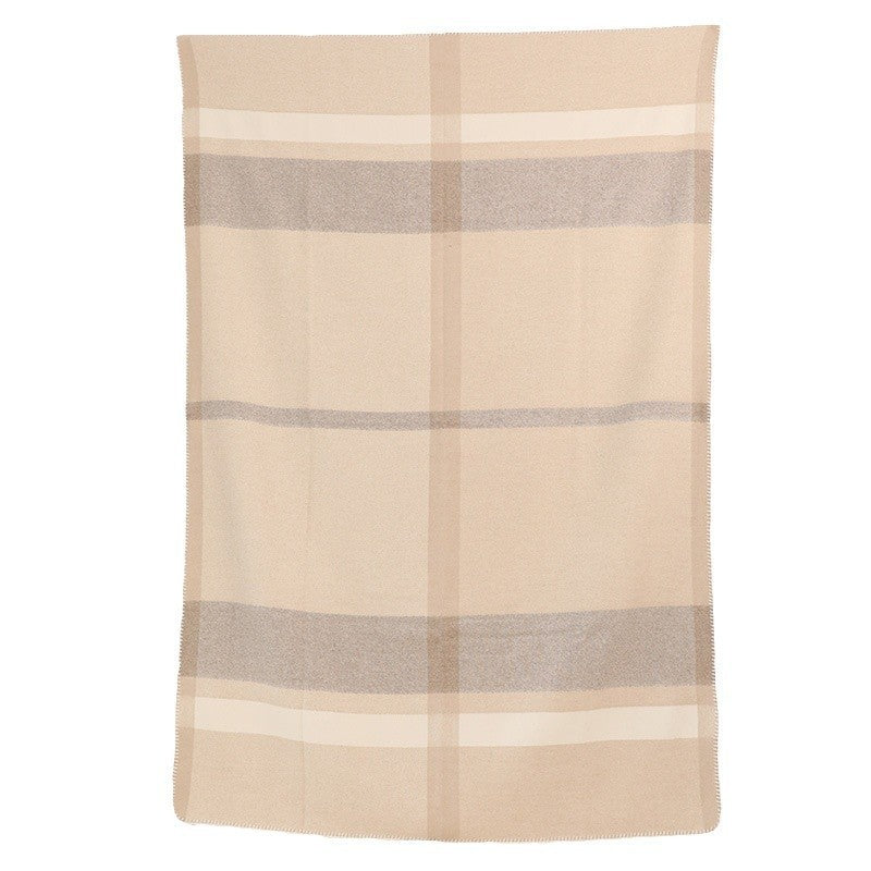 Wool Jacquard Twill Camping Rugs Casual Household Blanket